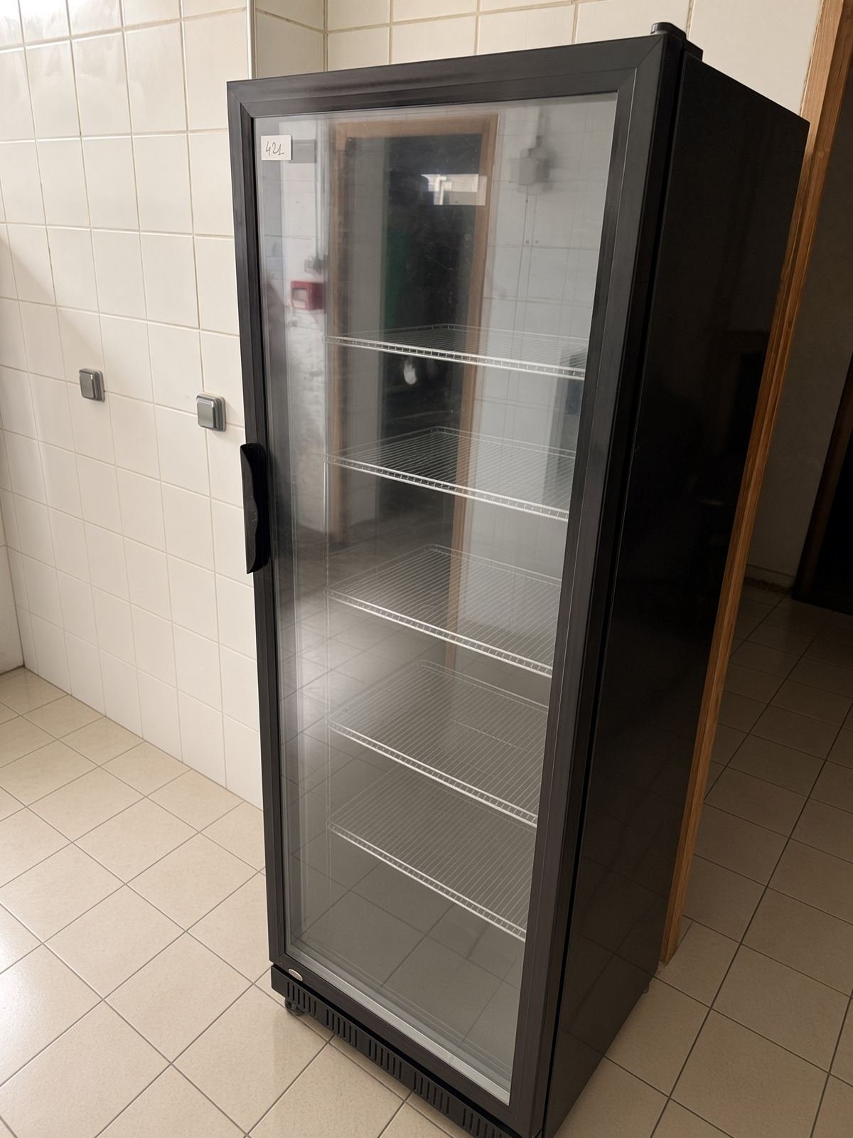 Vitrine réfrigérée verticale professionnelle 1 porte vitrée – 61 x 58 x 185 cm