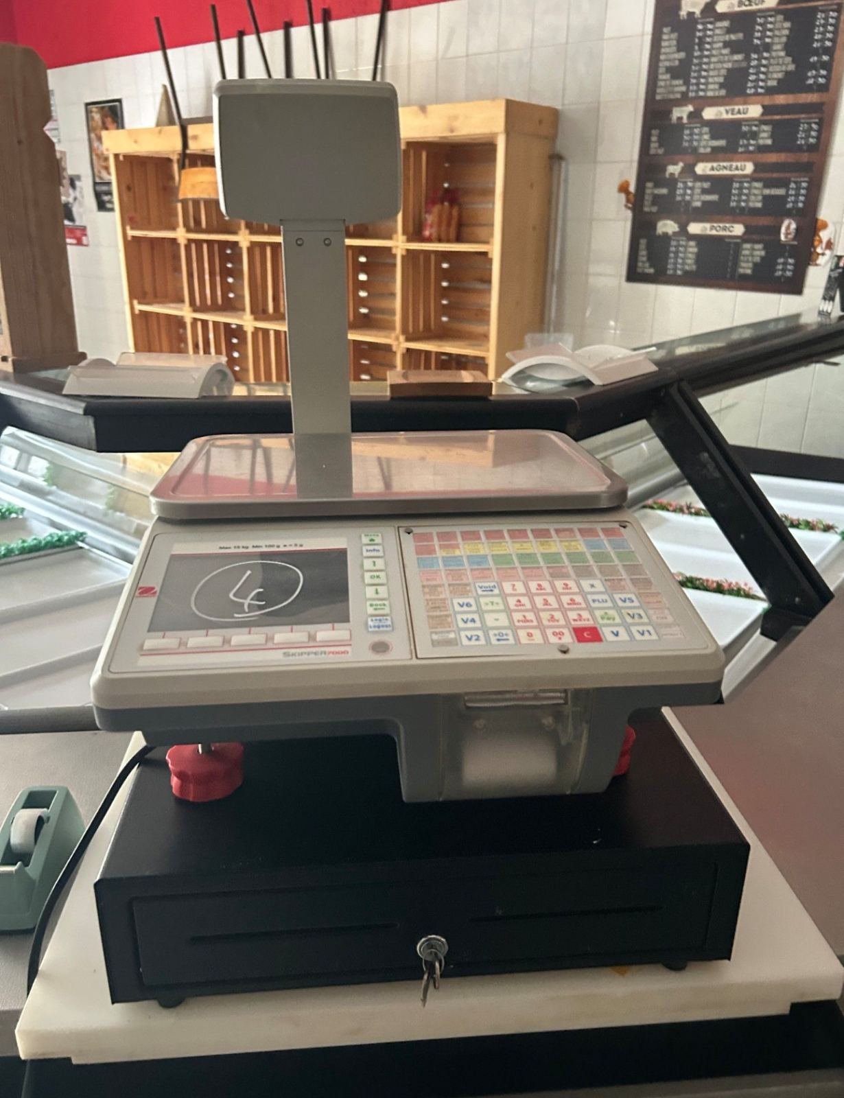 Balance connectée SKIPPER 7000 OHAUS avec tiroir-caisse