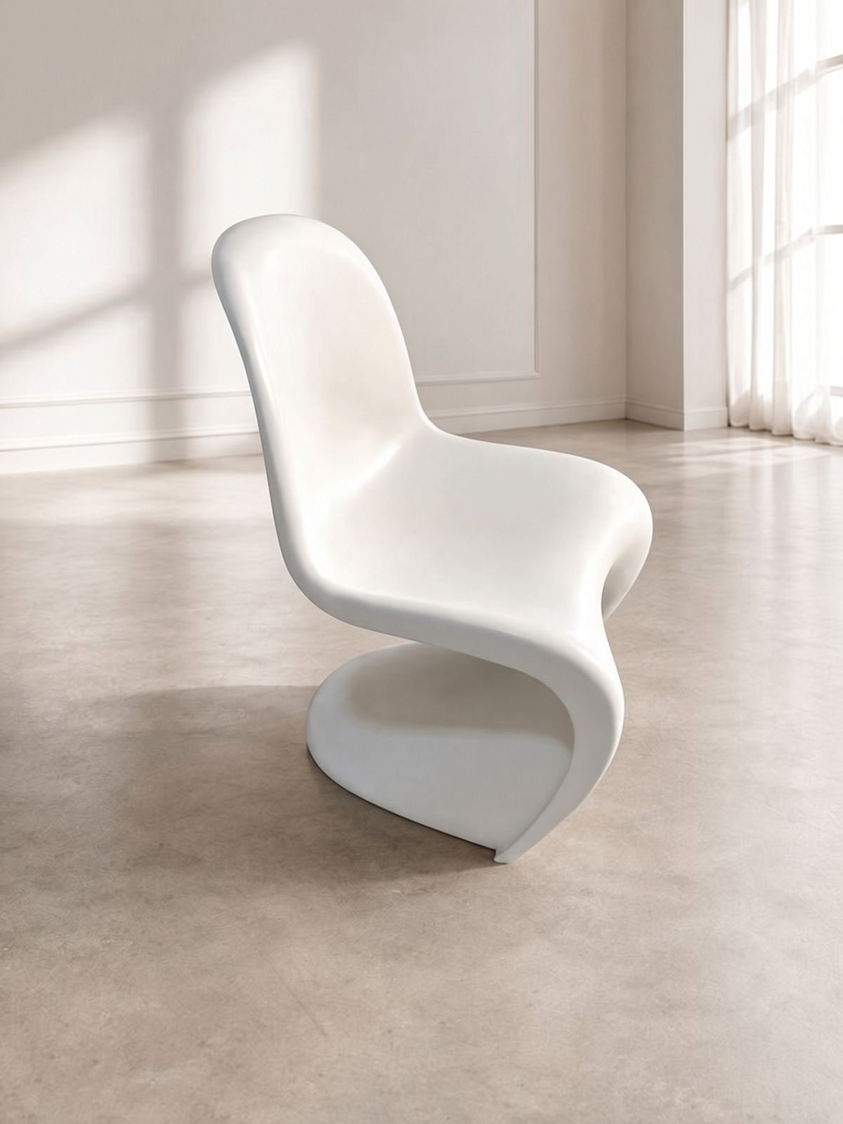 Chaises de Salle à Manger ou bureau ORIGINALES VITRA Panton blanches Set de 7